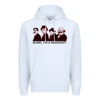 White sure i'm a marxist Premium Hoodie - ArtMosaic