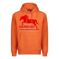 Carrot Red Pony Cafe, Funny cute horse lover Premium Hoodie - ArtMosaic