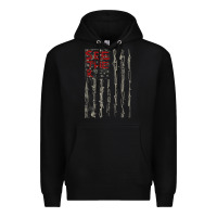 Black Seether Bone Flag Premium Hoodie - ArtMosaic
