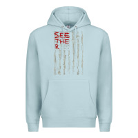 Blue Mist Seether Bone Flag Premium Hoodie - ArtMosaic