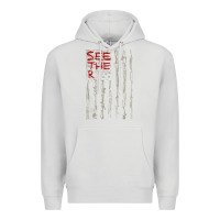 Dove Grey Seether Bone Flag Premium Hoodie - ArtMosaic