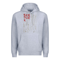 Heather Grey Seether Bone Flag Premium Hoodie - ArtMosaic