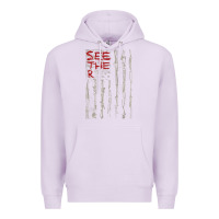 Lilac Seether Bone Flag Premium Hoodie - ArtMosaic