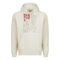 Oatmeal Heather Seether Bone Flag Premium Hoodie - ArtMosaic