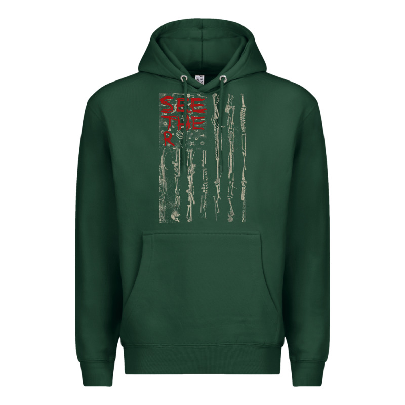Seether Bone Flag Premium Hoodie by ArtMosaic | Teevron