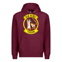 Burgundy Air Force Wild Weasel YGBSM Premium Hoodie - ArtMosaic