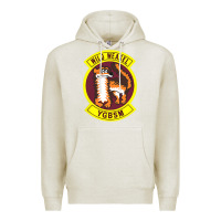 Oatmeal Heather Air Force Wild Weasel YGBSM Premium Hoodie - ArtMosaic
