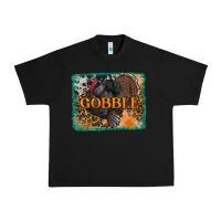 Black thanksgiving turkey gobble with background Urban Heavy Tee - RanaPortraitStore