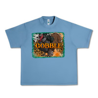 Pebble Blue thanksgiving turkey gobble with background Urban Heavy Tee - RanaPortraitStore