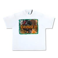 White thanksgiving turkey gobble with background Urban Heavy Tee - RanaPortraitStore