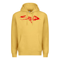 Antique Gold staind Premium Hoodie - ArtMosaic