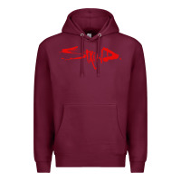 Burgundy staind Premium Hoodie - ArtMosaic