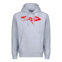 Heather Grey staind Premium Hoodie - ArtMosaic
