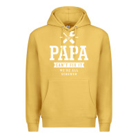 Antique Gold If Papa Can't Fix It We're All Screwed - Fathers Day Premium Hoodie - ArtMosaic