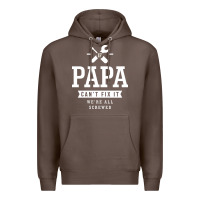 Coffee If Papa Can't Fix It We're All Screwed - Fathers Day Premium Hoodie - ArtMosaic