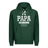 Sports Green If Papa Can't Fix It We're All Screwed - Fathers Day Premium Hoodie - ArtMosaic