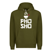 Army Green pho sho foodie asian food humor chopsticks funny Premium Hoodie - ArtMosaic