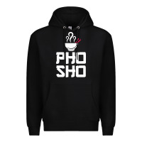 Black pho sho foodie asian food humor chopsticks funny Premium Hoodie - ArtMosaic