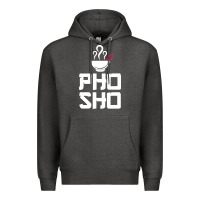 Charcoal Heather pho sho foodie asian food humor chopsticks funny Premium Hoodie - ArtMosaic