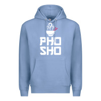 Colony Blue pho sho foodie asian food humor chopsticks funny Premium Hoodie - ArtMosaic