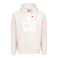 Pale Pink pho sho foodie asian food humor chopsticks funny Premium Hoodie - ArtMosaic
