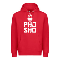 Red pho sho foodie asian food humor chopsticks funny Premium Hoodie - ArtMosaic