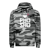 Slate Camo pho sho foodie asian food humor chopsticks funny Premium Hoodie - ArtMosaic