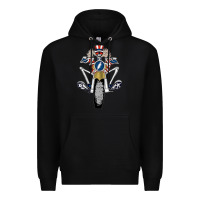 Black grateful motor ber Premium Hoodie - ArtMosaic