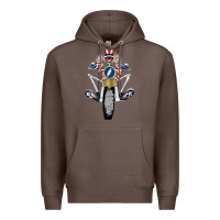 Coffee grateful motor ber Premium Hoodie - ArtMosaic