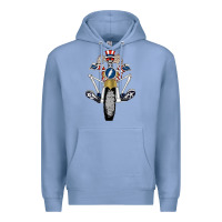 Colony Blue grateful motor ber Premium Hoodie - ArtMosaic