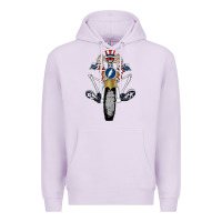 Lilac grateful motor ber Premium Hoodie - ArtMosaic