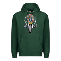 Sports Green grateful motor ber Premium Hoodie - ArtMosaic