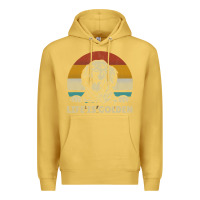 Antique Gold Golden Retriever Dog Life is golden retro vintage Premium Hoodie - ArtMosaic