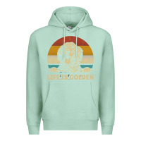 Seafoam Golden Retriever Dog Life is golden retro vintage Premium Hoodie - ArtMosaic