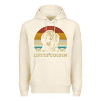 Tofu Golden Retriever Dog Life is golden retro vintage Premium Hoodie - ArtMosaic