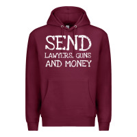 Burgundy Warren Zevon Send Lawyers Guns and Money Music Shirt Premium Hoodie - ArtMosaic