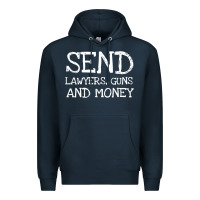 Navy Warren Zevon Send Lawyers Guns and Money Music Shirt Premium Hoodie - ArtMosaic
