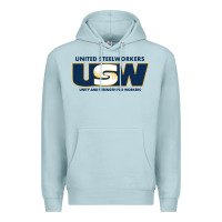 Blue Mist United Steelworkers - Unity and Strength for Worke Premium Hoodie - ArtMosaic