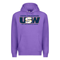 Purple United Steelworkers - Unity and Strength for Worke Premium Hoodie - ArtMosaic