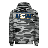 Slate Camo United Steelworkers - Unity and Strength for Worke Premium Hoodie - ArtMosaic