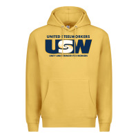 Antique Gold United Steelworkers - Unity and Strength for Worke Premium Hoodie - ArtMosaic