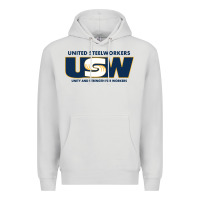 Dove Grey United Steelworkers - Unity and Strength for Worke Premium Hoodie - ArtMosaic