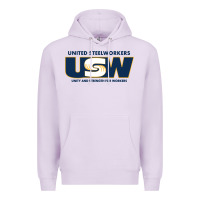 Lilac United Steelworkers - Unity and Strength for Worke Premium Hoodie - ArtMosaic