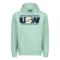 Seafoam United Steelworkers - Unity and Strength for Worke Premium Hoodie - ArtMosaic