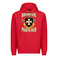 Red Borinqueneers Puerto Rico Flag Honor Et Fidelitas Premium Hoodie - ArtMosaic