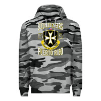 Slate Camo Borinqueneers Puerto Rico Flag Honor Et Fidelitas Premium Hoodie - ArtMosaic