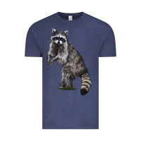 Vintage Denim Raccoon Illustrations Vintage Tee - LillyAllenDesigns