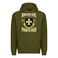 Army Green Borinqueneers Puerto Rico Flag Honor Et Fidelitas Premium Hoodie - ArtMosaic