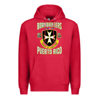 Cardinal Borinqueneers Puerto Rico Flag Honor Et Fidelitas Premium Hoodie - ArtMosaic