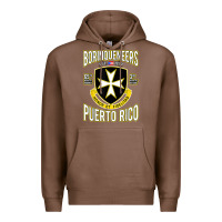 Chestnut Borinqueneers Puerto Rico Flag Honor Et Fidelitas Premium Hoodie - ArtMosaic